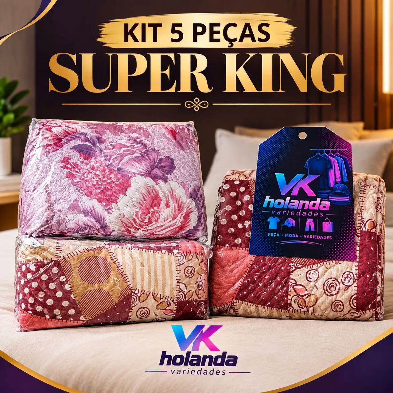 Kit 5 peças super king 
