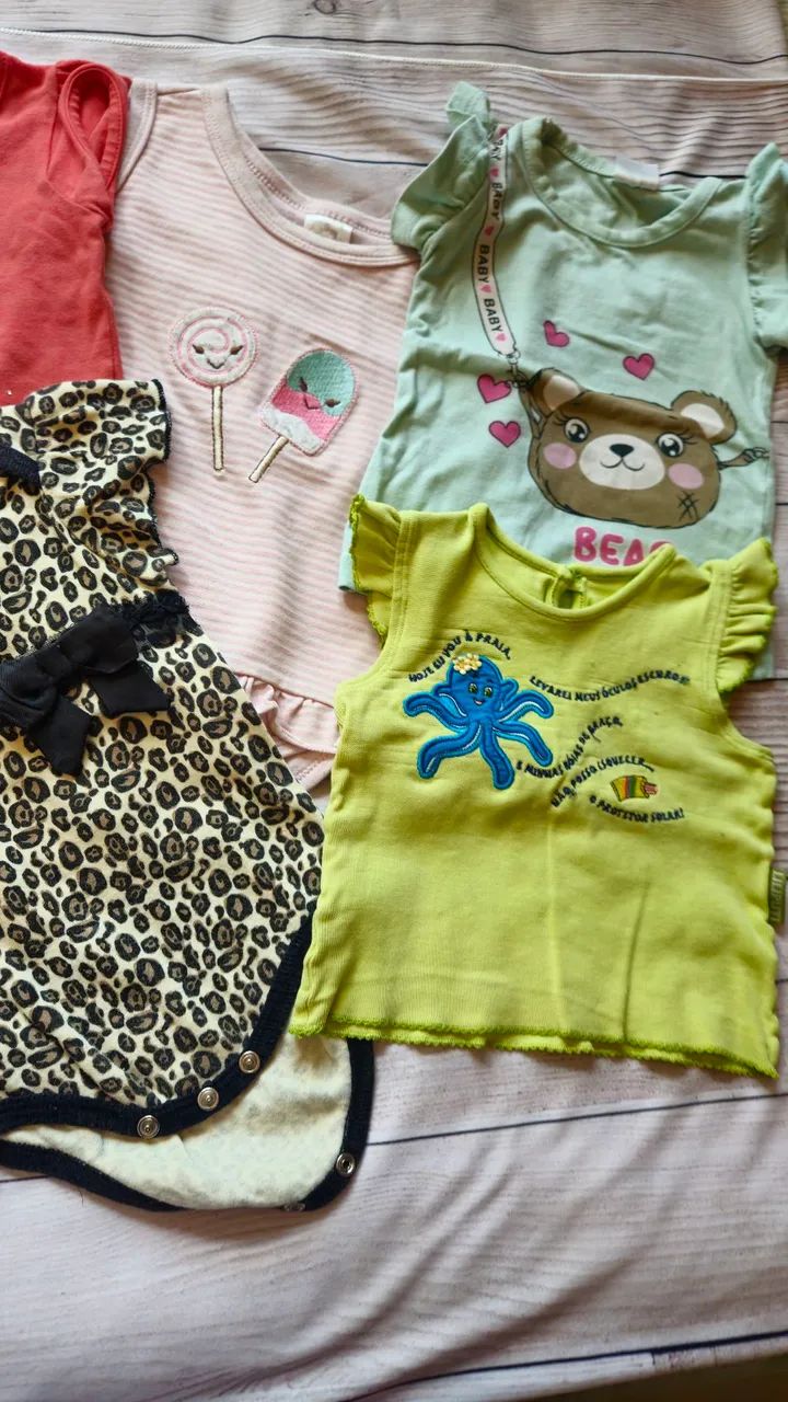 Kit roupas bebê menina (6 a 9 meses) são  10 peças  - Foto 4
