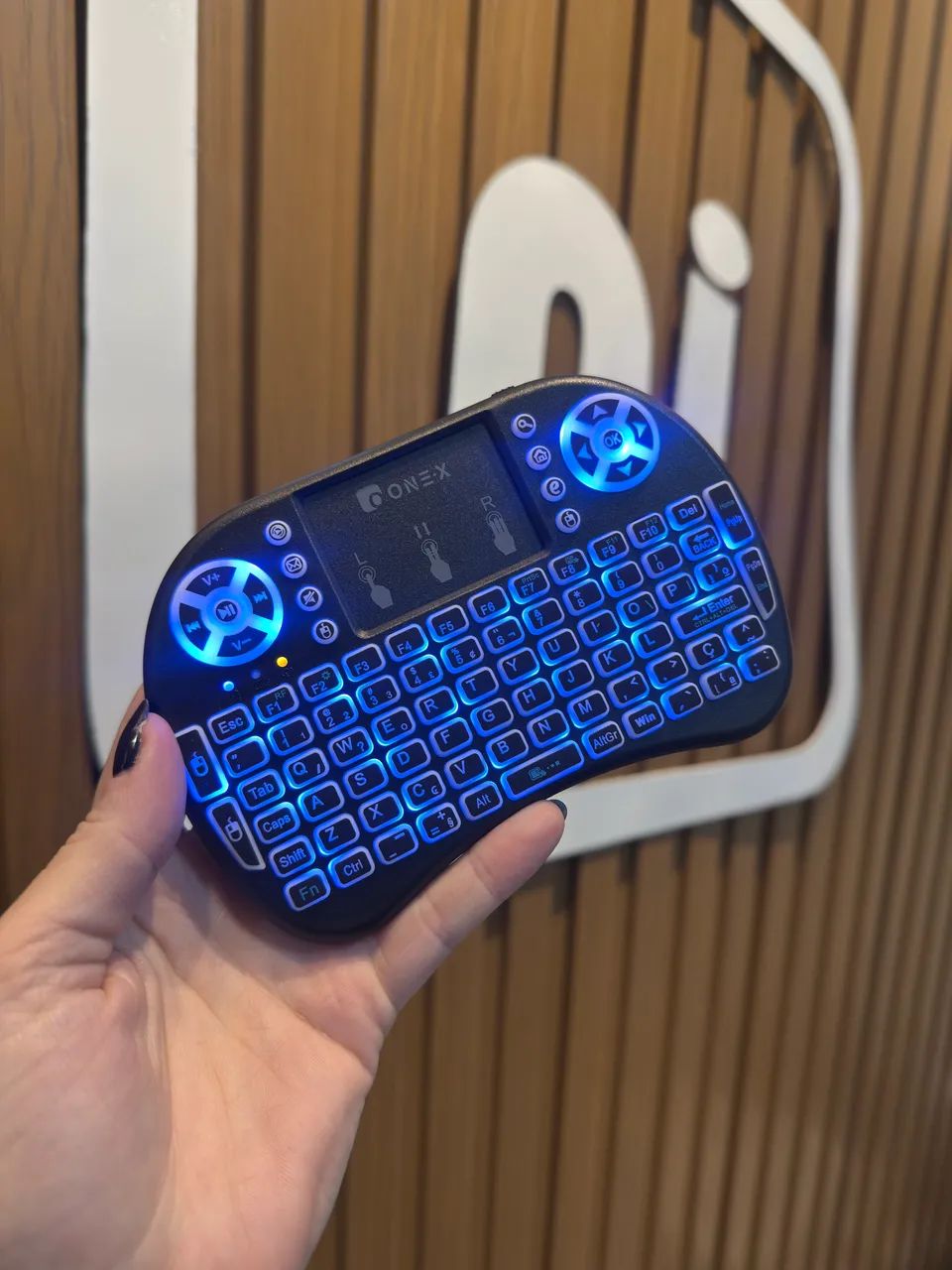 Mini Teclado Wireless Touchpad Smart Tv - Foto 4