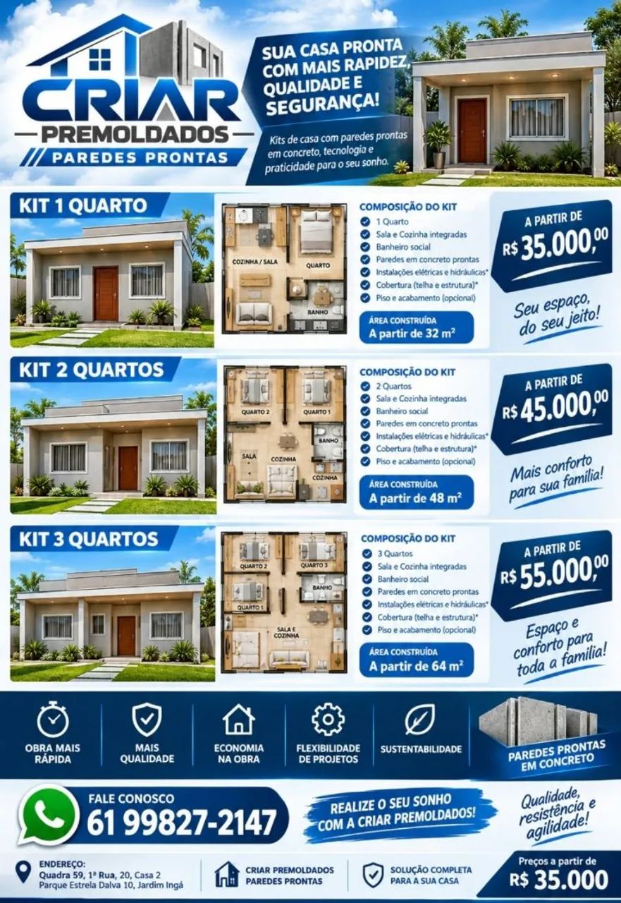 Kit de casa para descontos