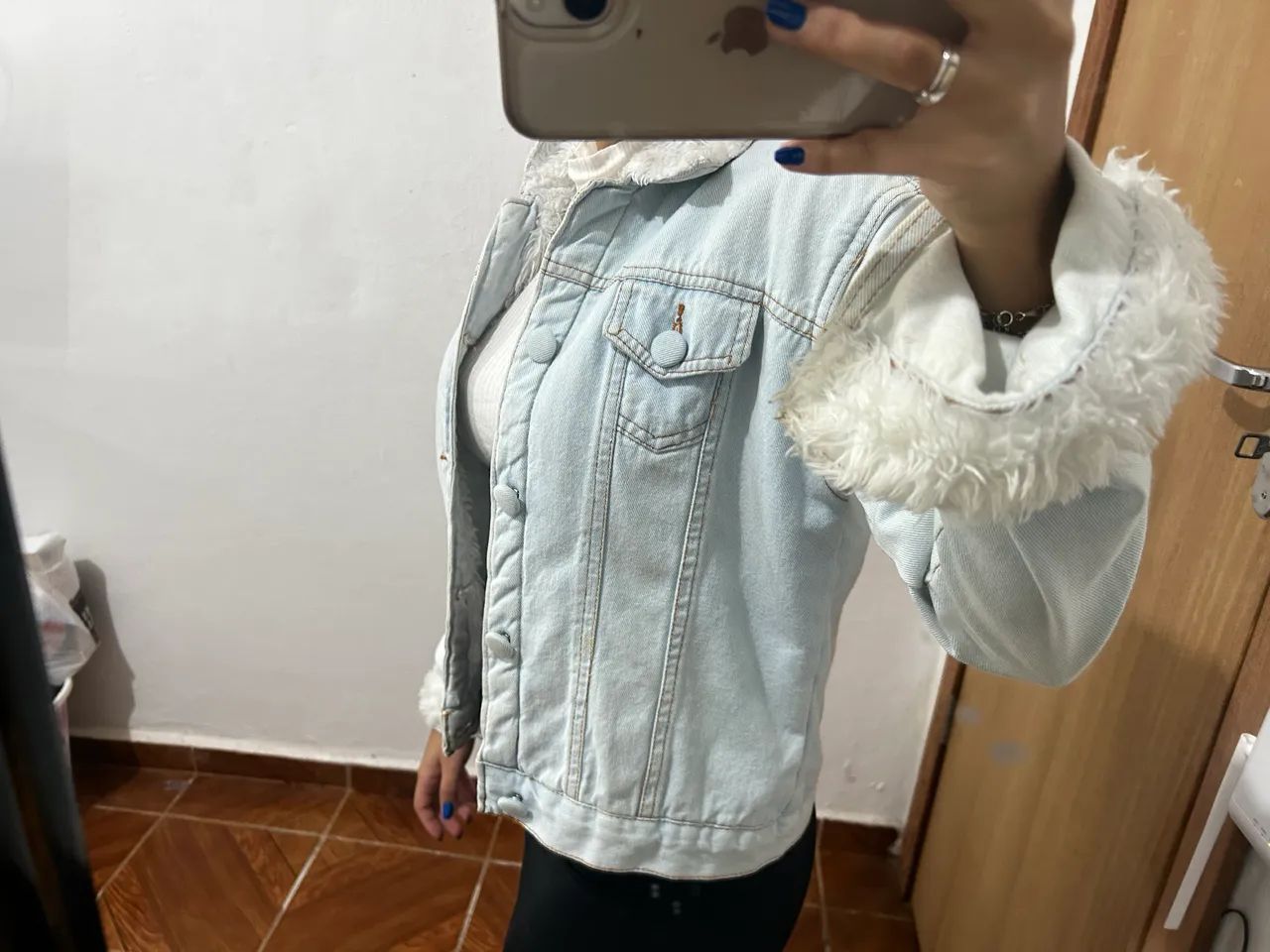 jaqueta jeans forrada feminina  - Foto 5