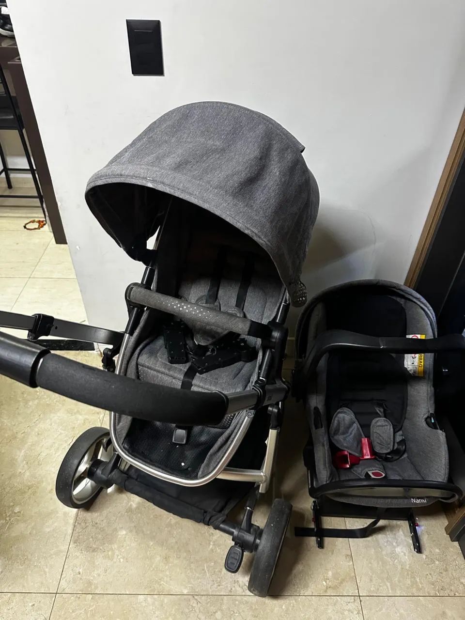 Carrinho de bebê infantil SKY - Travel System Completo - Foto 5