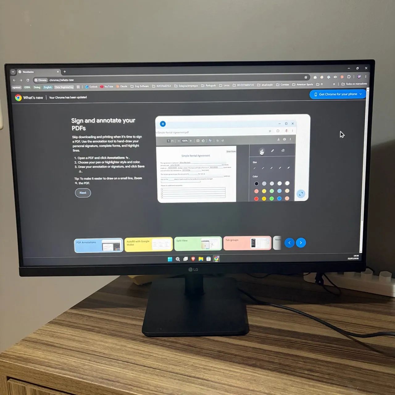 Monitor LG 27 polegadas 100hz Full HD - Foto 3