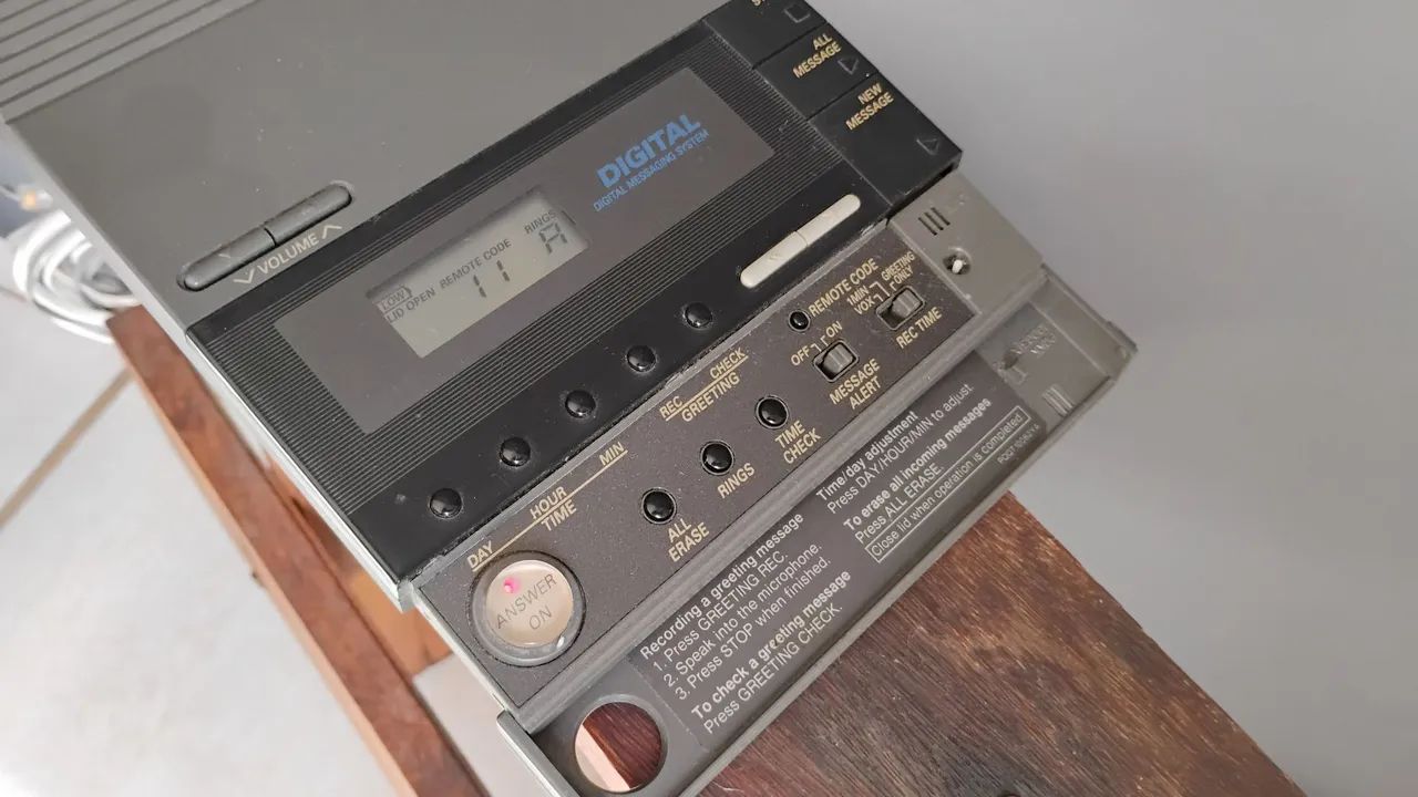 Secretaria Eletrônica Panasonic Vintage Raridade !!