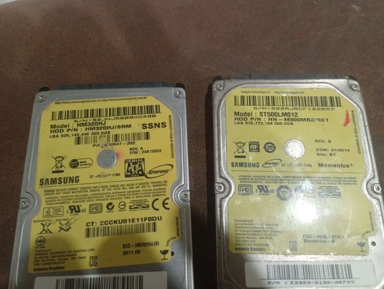 HDs Samsung 500 gb 