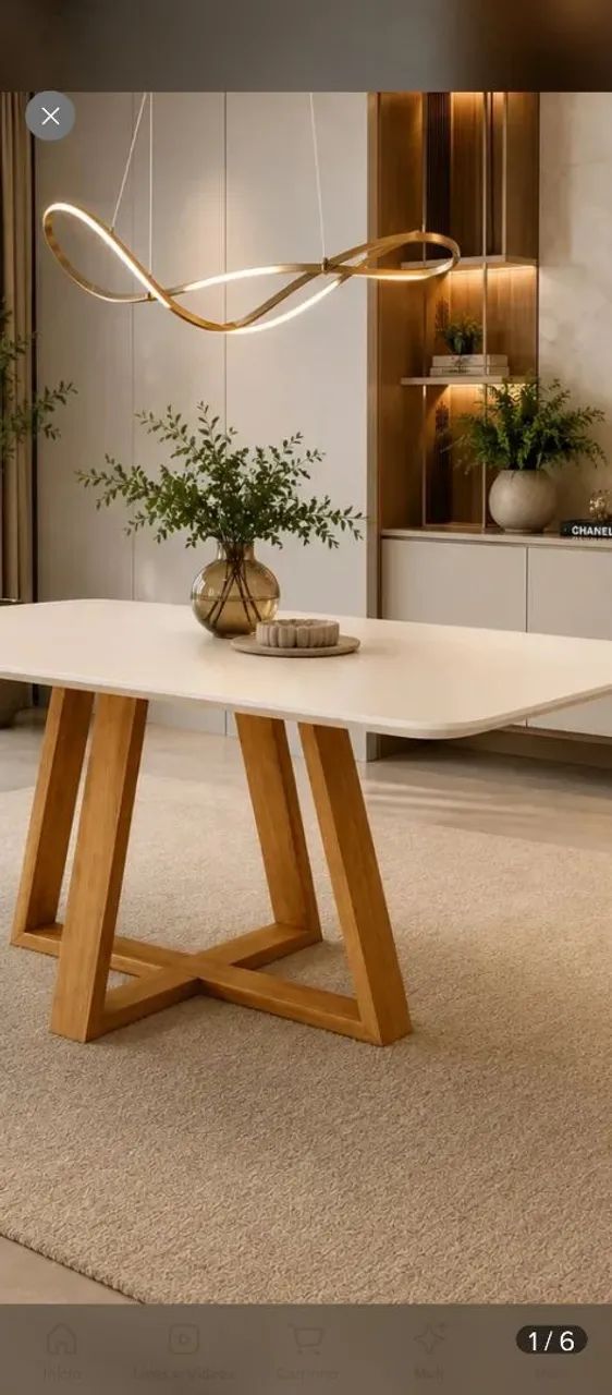 Mesa de jantar 120x80