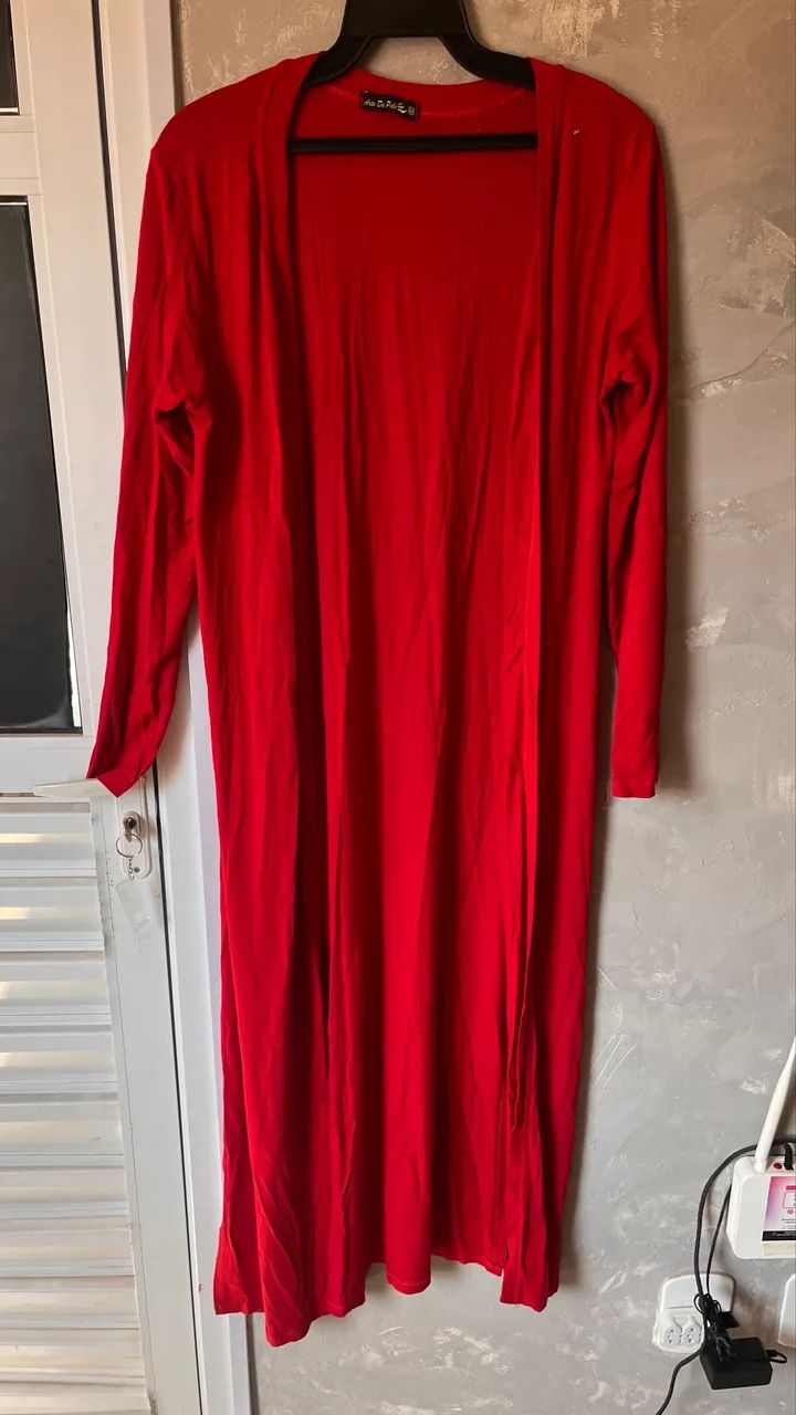 sobretudo arte da pele vermelho m