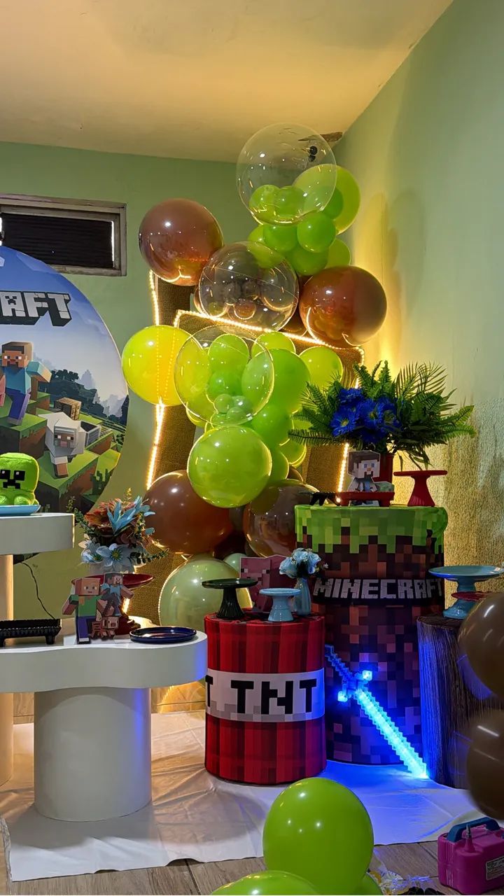 Decoração minecraft aniversário  - Foto 2