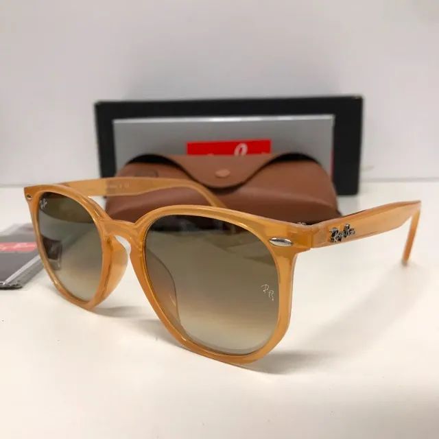 óculos de sol ray ban hexagonal acetato caramelo - Foto 2