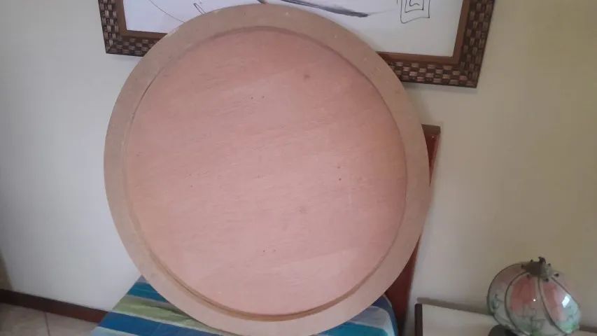 Tampão de mesa (curupixá) com vidro - Foto 5