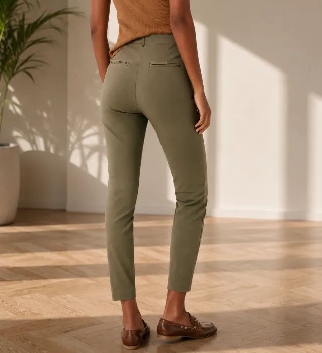 Calça Hering Alfaiataria Feminina Verde - Foto 2