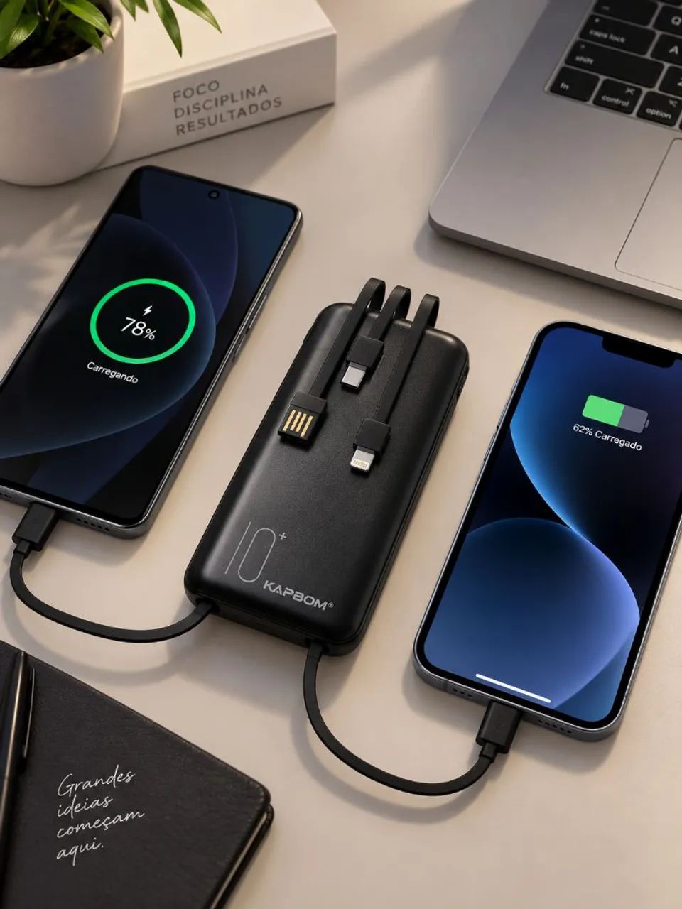 Power bank Android e iPhone até linha 14 - Foto 2