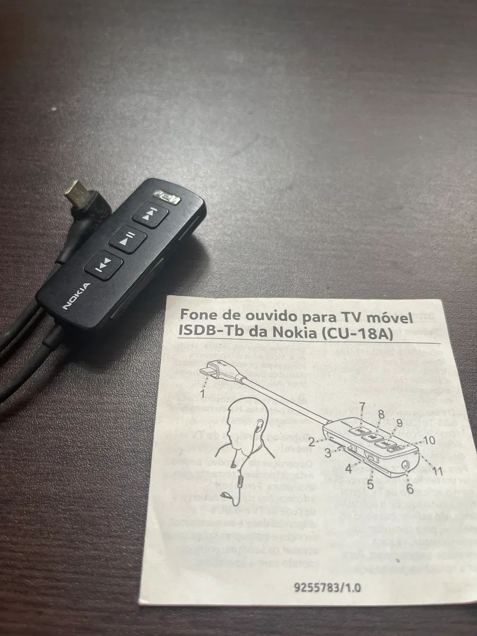 Fone de ouvido para TV MÓVEL ISDB-Tb da Nokia