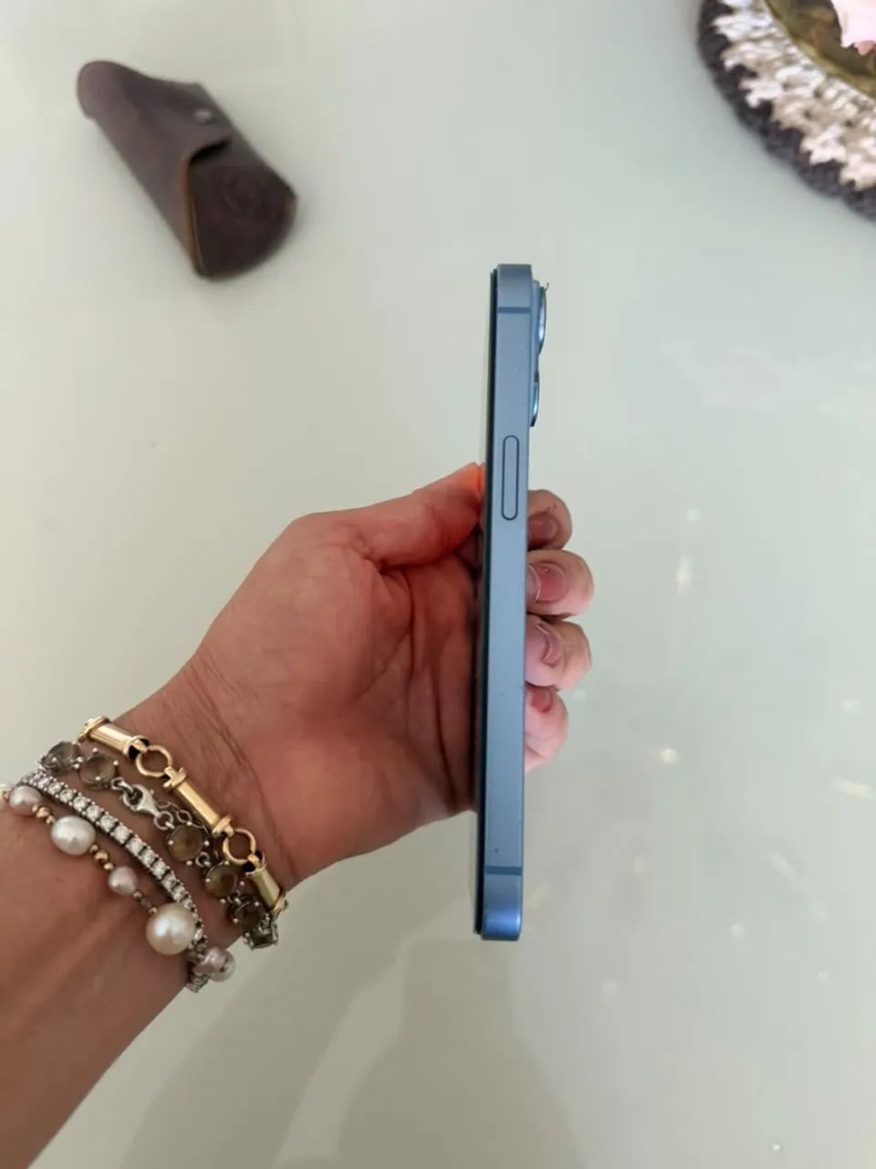 iPhone 14 128GB Azul - com caixa,bateria 80% - Foto 5