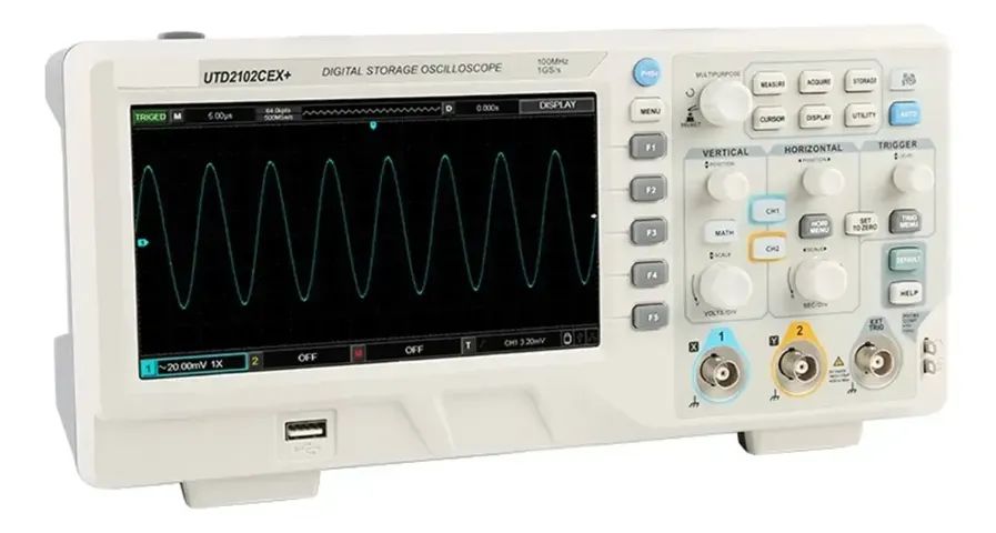 Osciloscópio De Armazenamento Digital Utd2102cex Novinho - Foto 4