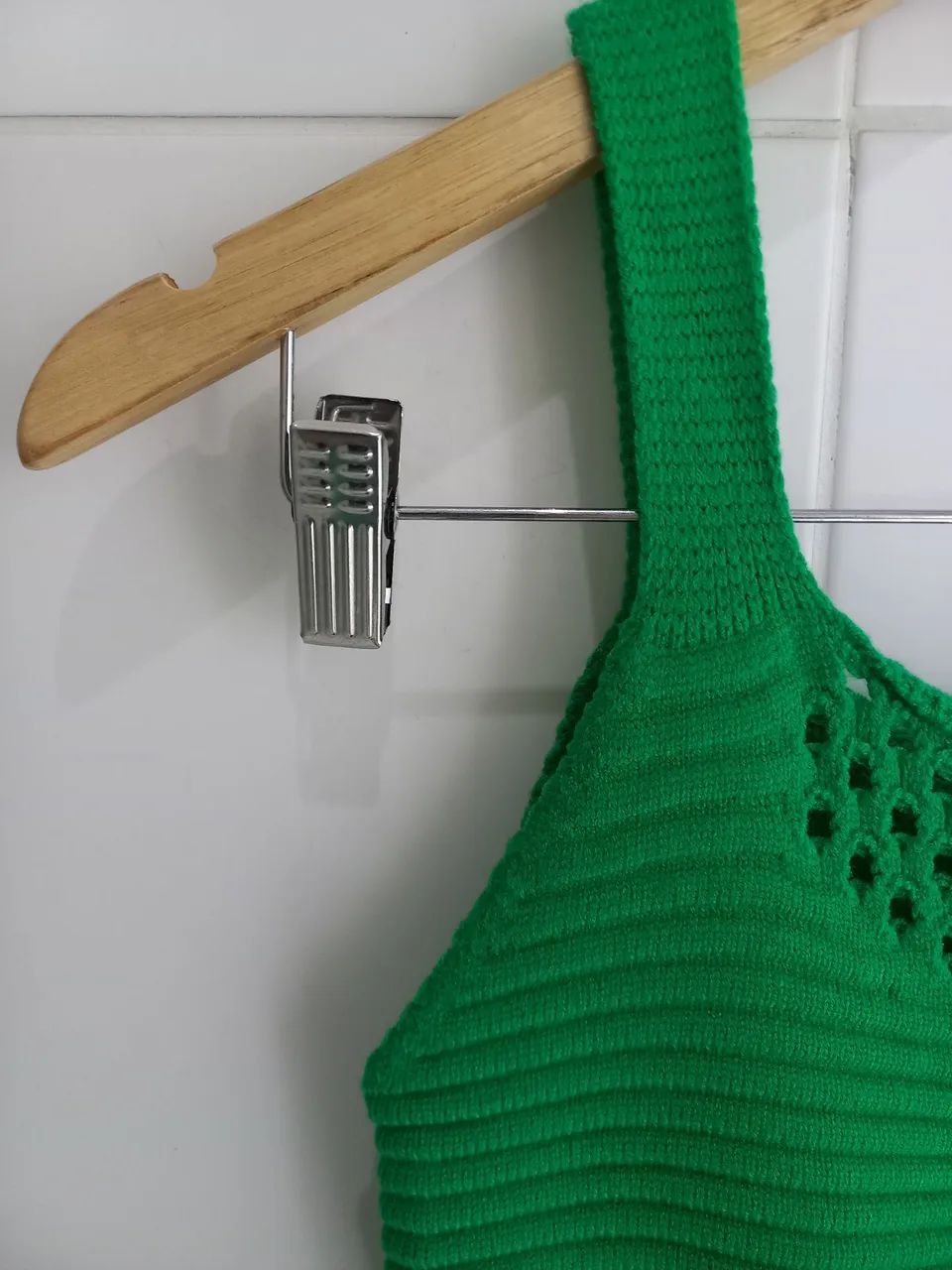 Vestido verde tricô  - Foto 4