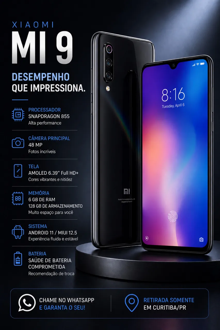 celular xiaomi mi 9 128 gb