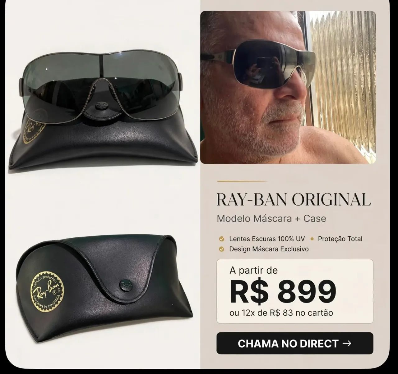 RAY BAN (luxottica 100% UV protection original  - Foto 3