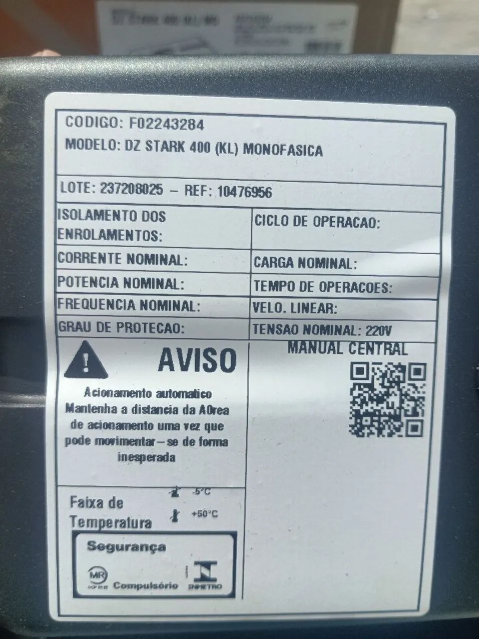 Motor para portão PPA DZ Stark 400kg (kl) com instalação já inclusa - Foto 6