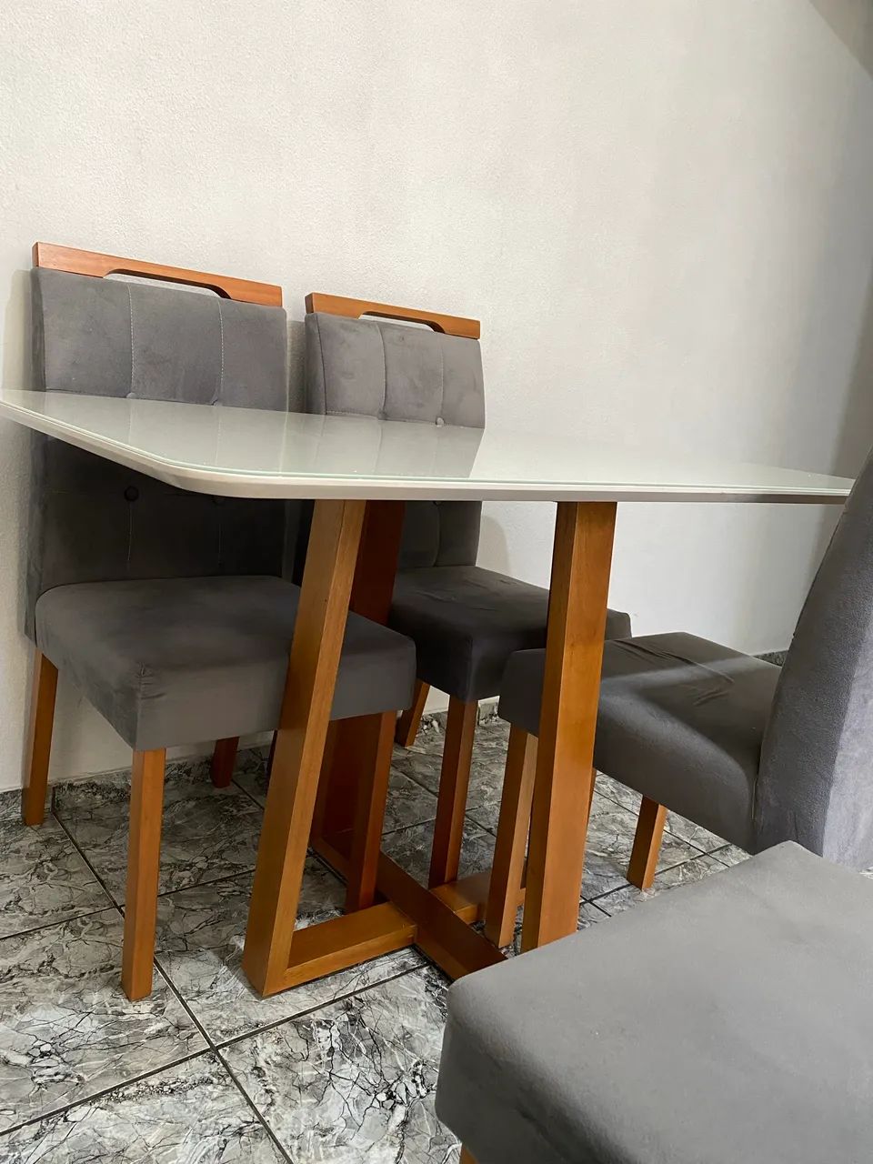 Mesa tampo de vidro  - Foto 4