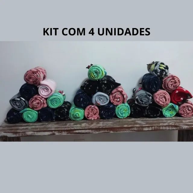 04 Unidades - Cobertor em Soft 60x90cm Para Cães E Gatos