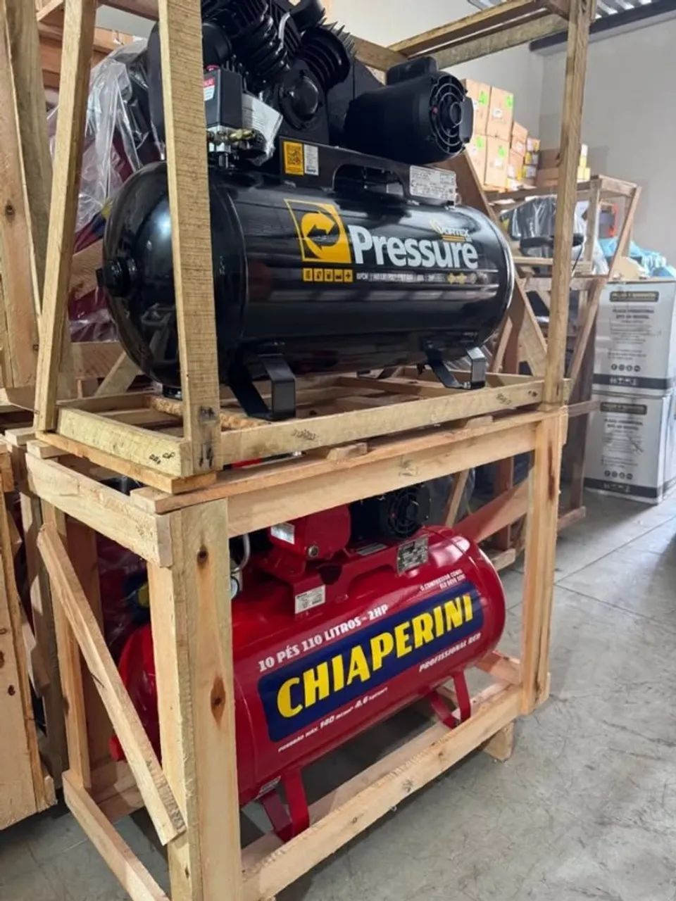 Compressores de Ar 140Psi 2cv Chiaperini 110L e Pressure de 110L (Loja) - Foto 2