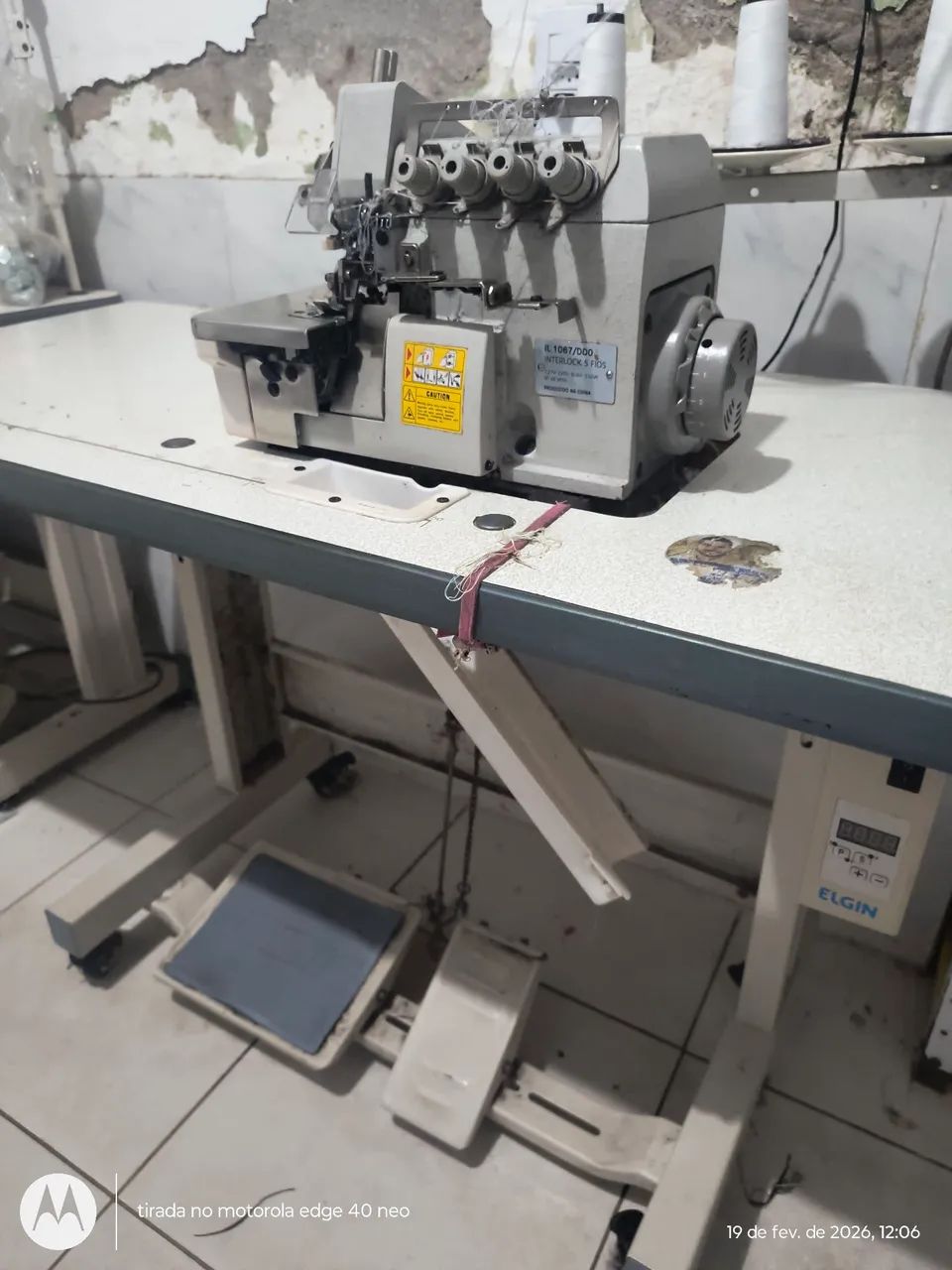 Máquina interlok semi nova elgin