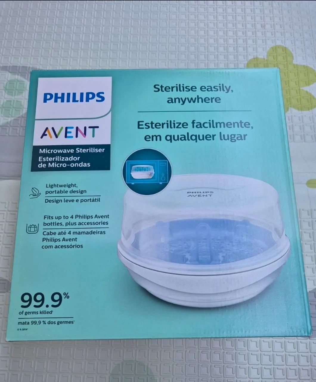 Esterilizador De Microondas para Mamadeiras Bicos e Chupetas Philips Avent 