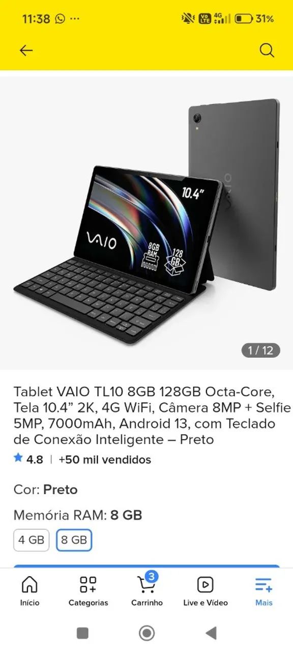 Tablet VAIO TL10 