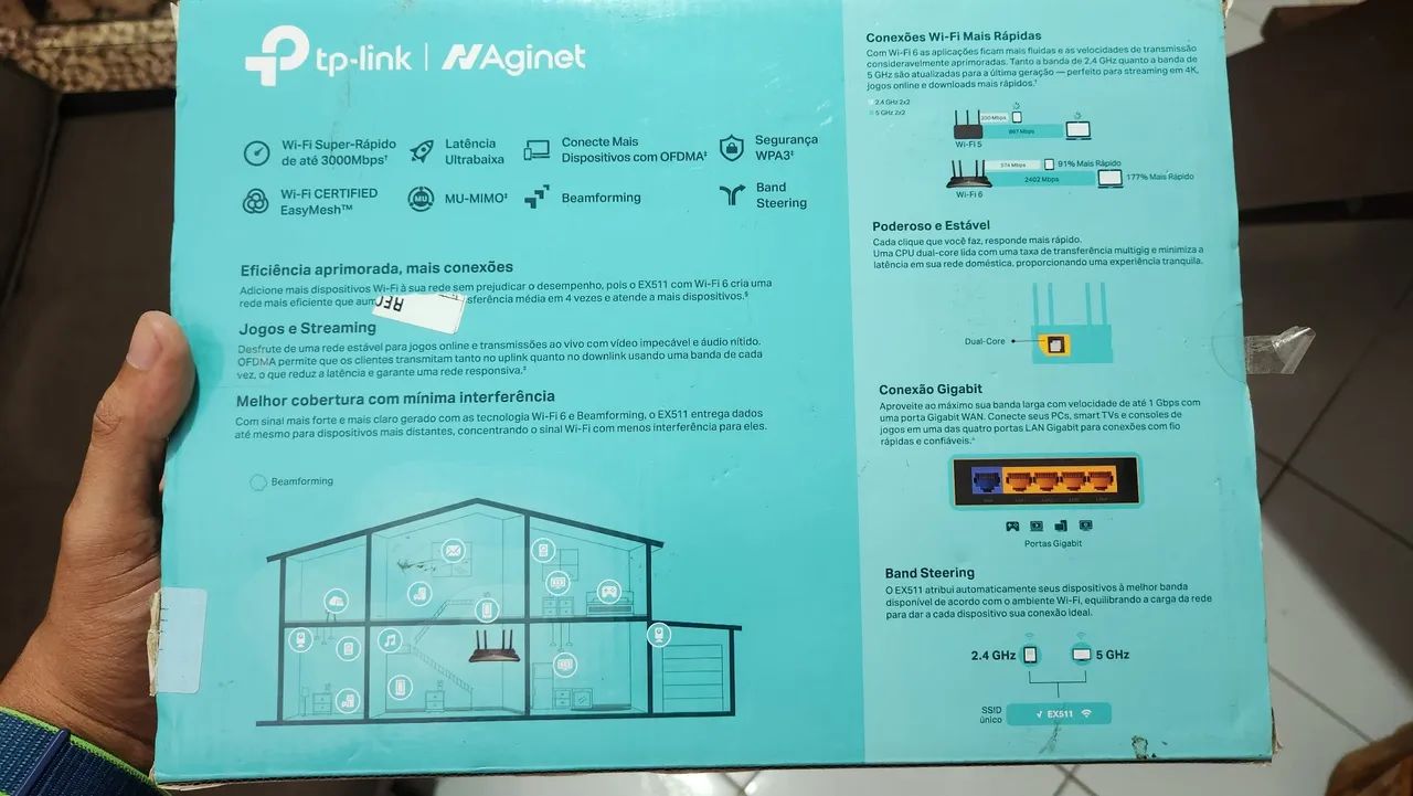 ROTEADOR WIFI6 DUAL BAND AX3000 - Foto 2