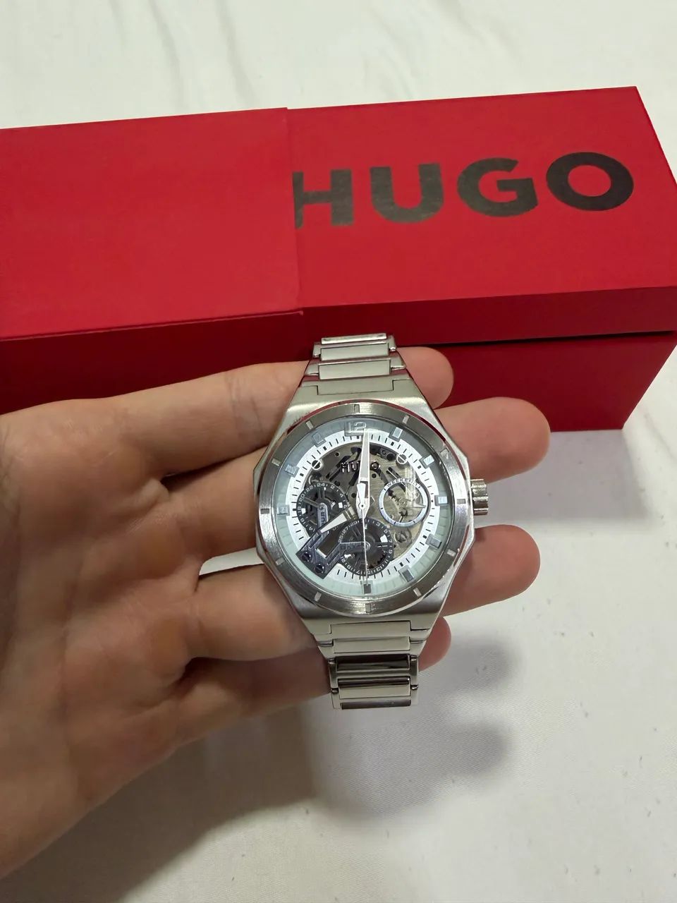 Relógio HUGO BOSS Skeleton 44mm - Foto 3