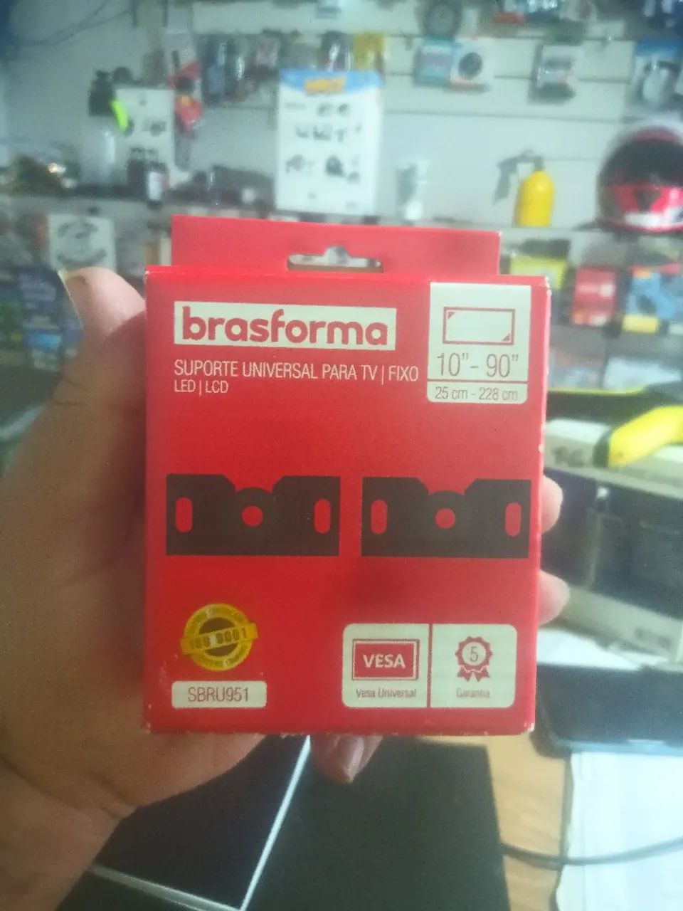 suporte de tv completo com os parafusos e bucha 