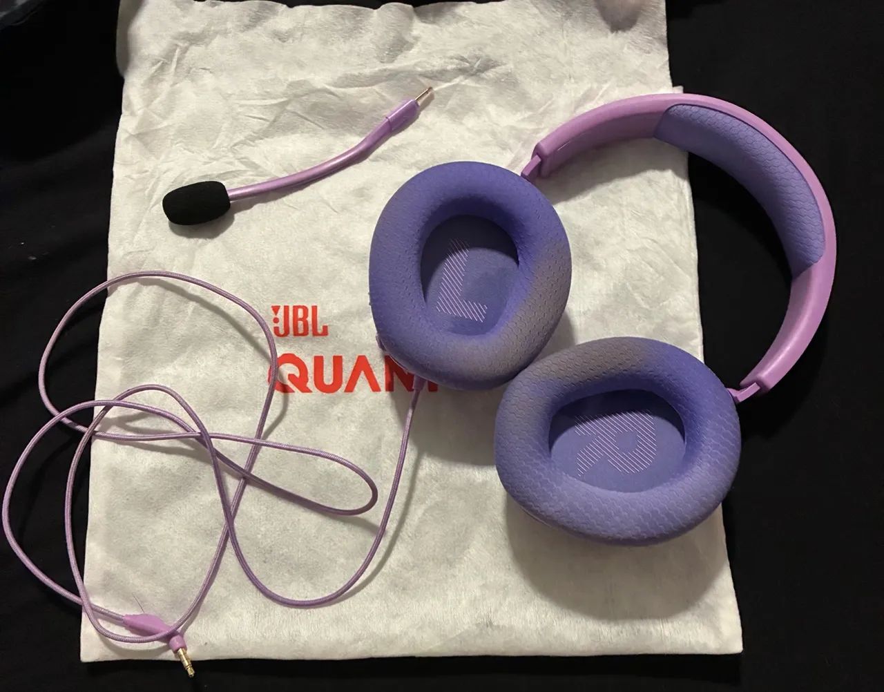 ? HEADSET GAMER JBL QUANTUM 100M2 ROXO - Foto 2