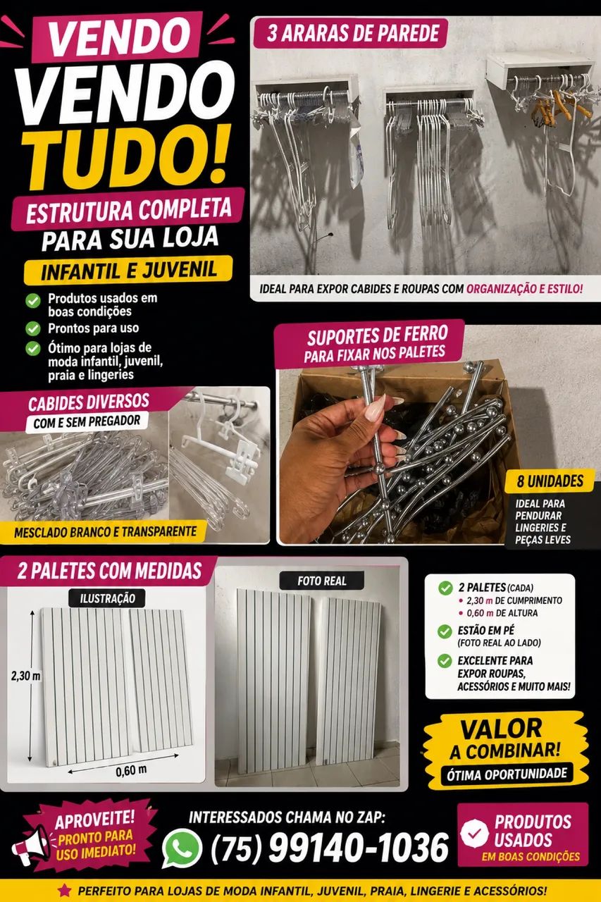 Para lojista infantil  - Foto 3