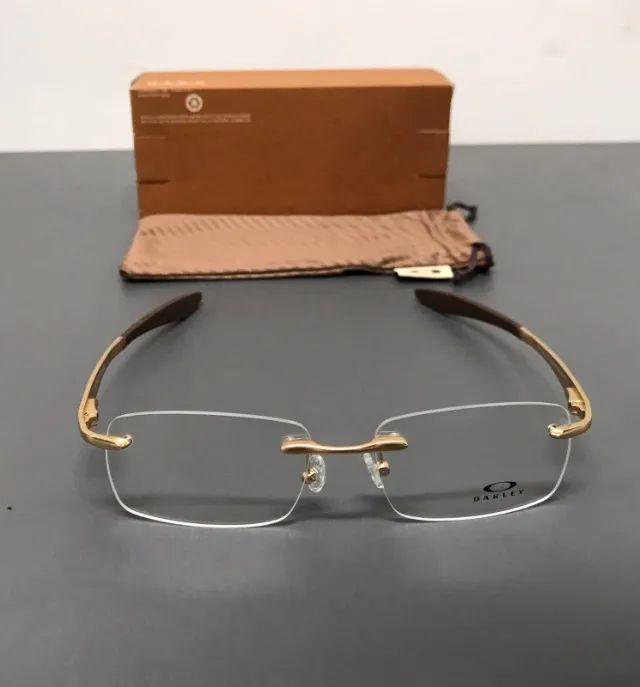 óculos armação de grau oakley evade gold  - Foto 2