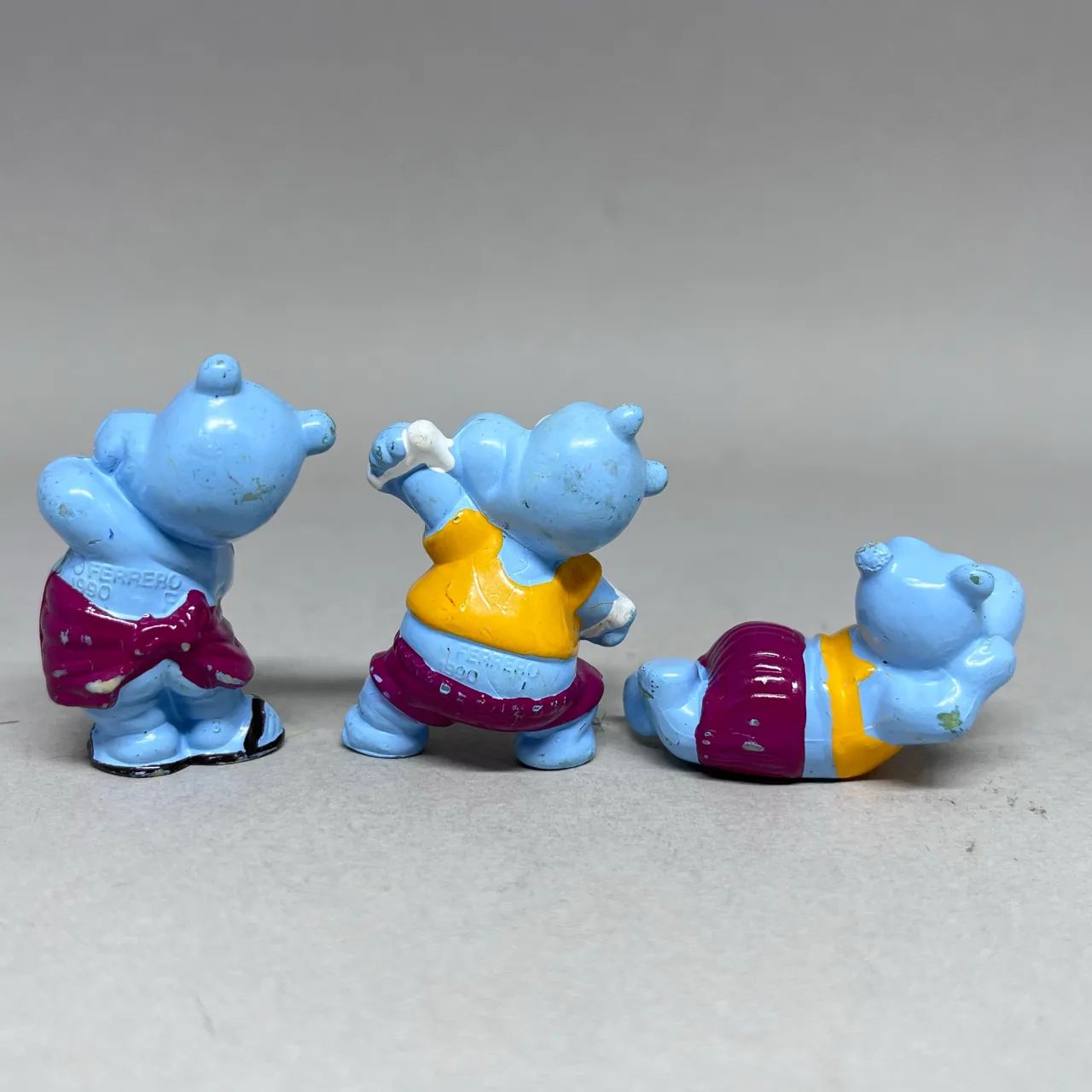 Kit 3 Brinquedos Hipopótamos Kinder Ovo Antigo - Foto 2