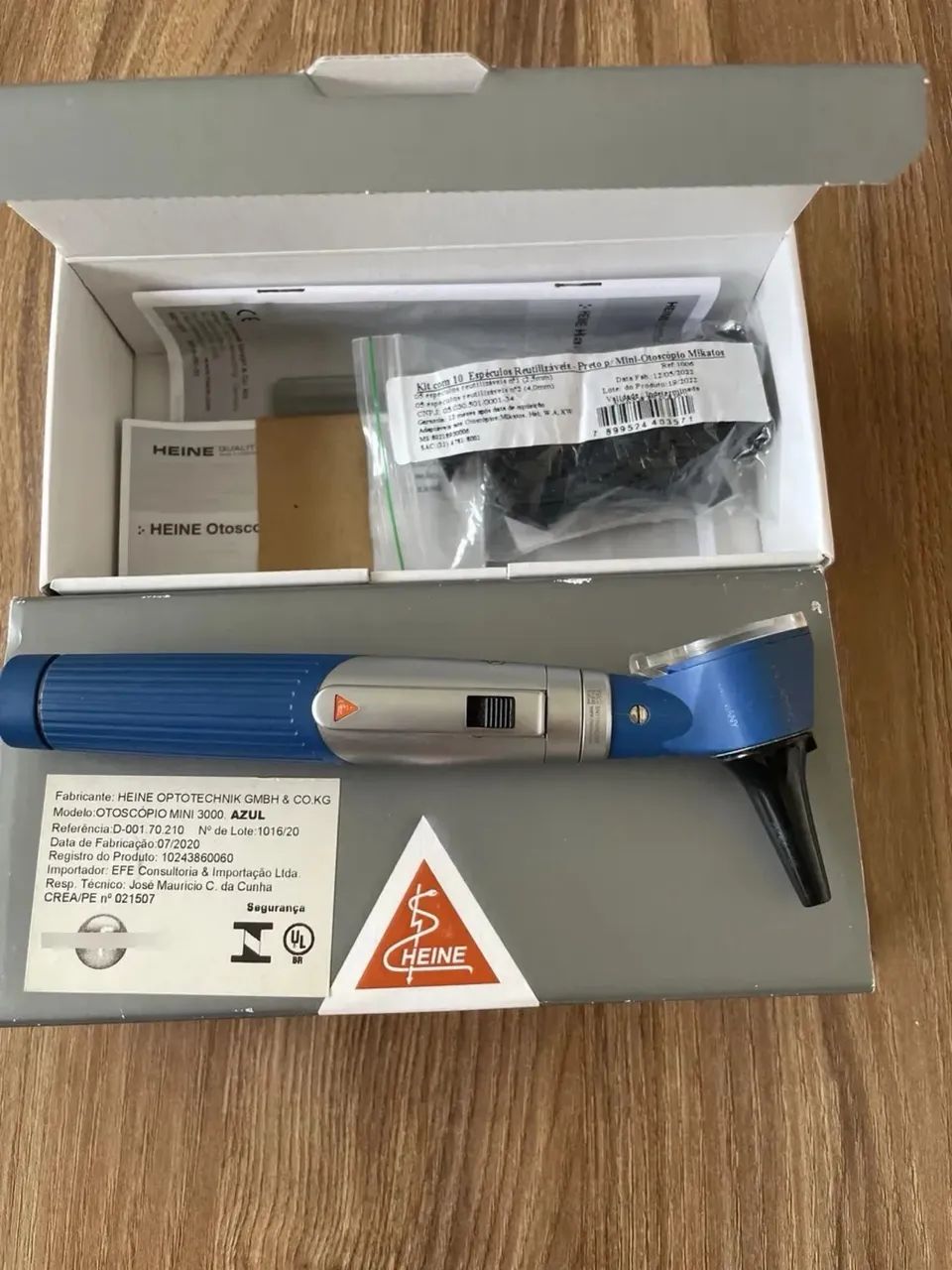 Otoscópio Heine Mini 3000 Halógeno Original  Com Estojo - Foto 2