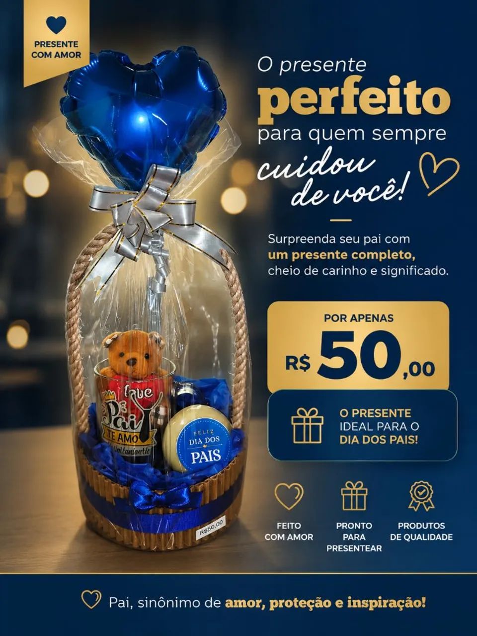 Cesta dia dos pais 