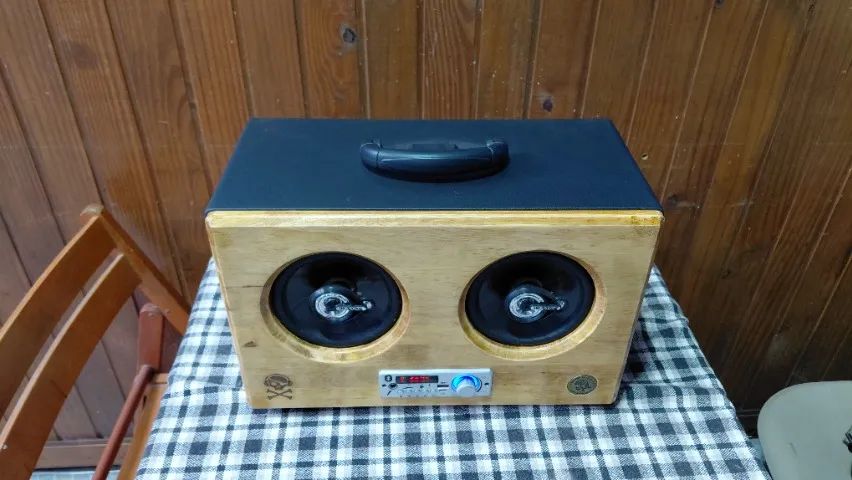 Caixa  de som Bluetooth FM Aux - Foto 4