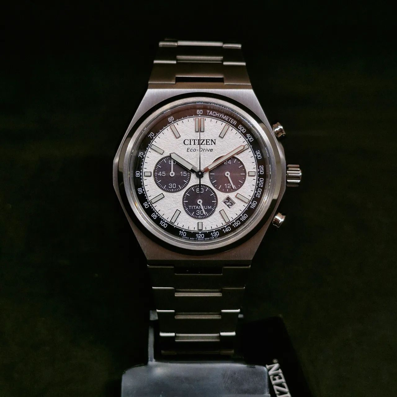 カオチン Relógio CITIZEN Masculino Eco-Drive Zenshin Chrono Super Titanium