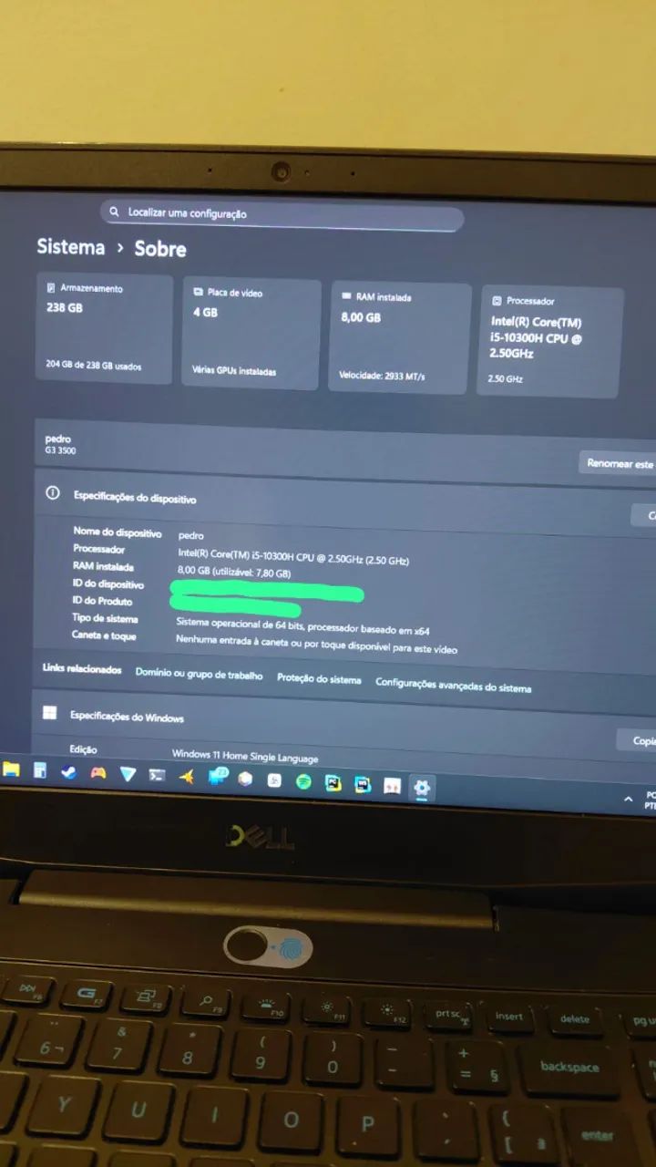 Notebook Gamer Dell G3 15 3500 - Foto 2