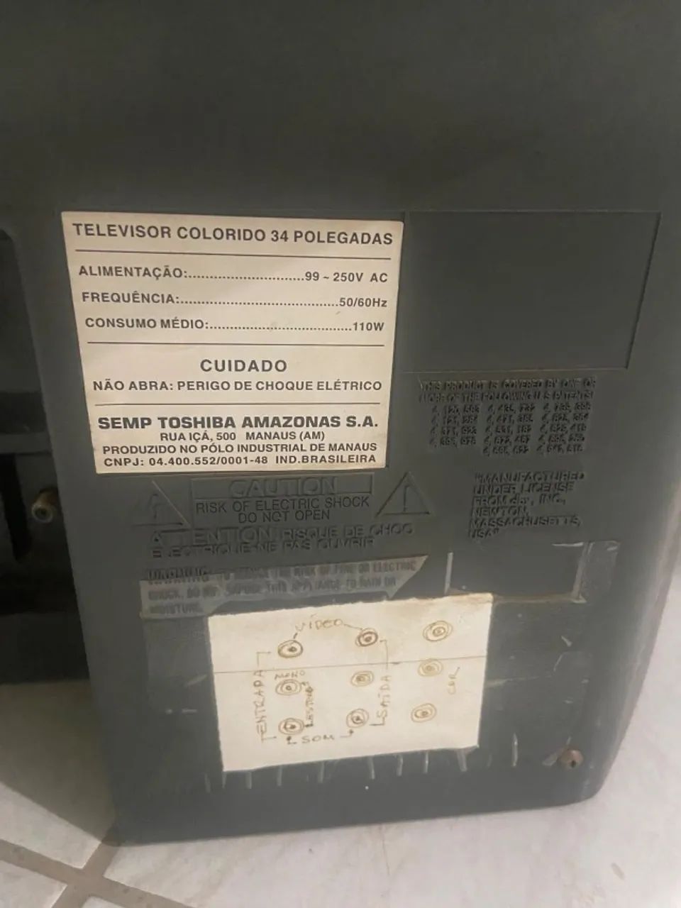 Tv Semp Toshiba tubo 34 polegadas - Foto 2