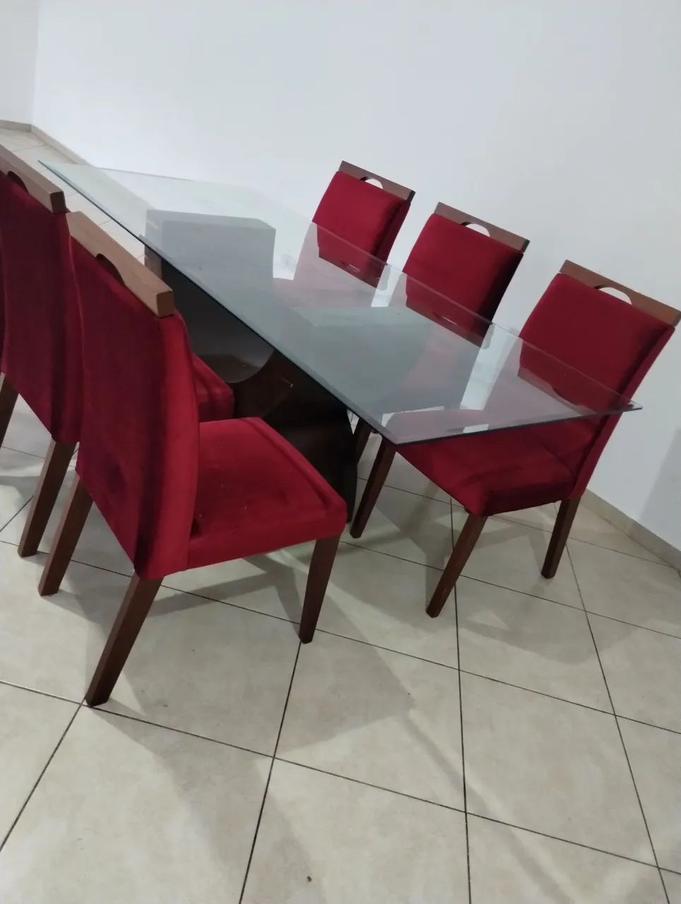 Jogo de mesa 6 cadeira 