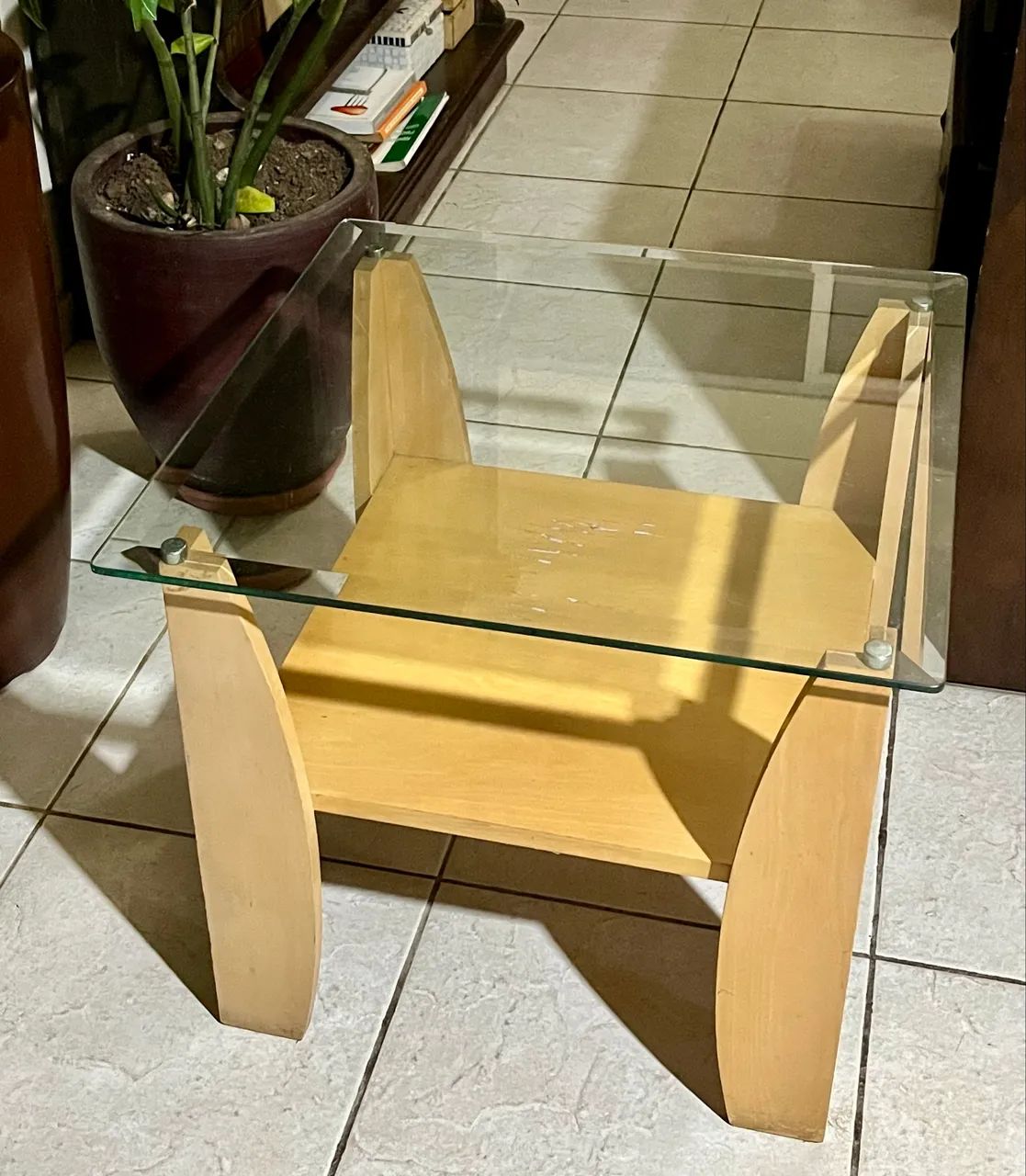 Mesa de cabeceira ou centro tampo vidro bisoltado temperado - Foto 4