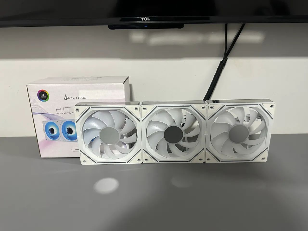 Fans rise mode branca 120. Milímetros nova  - Foto 2