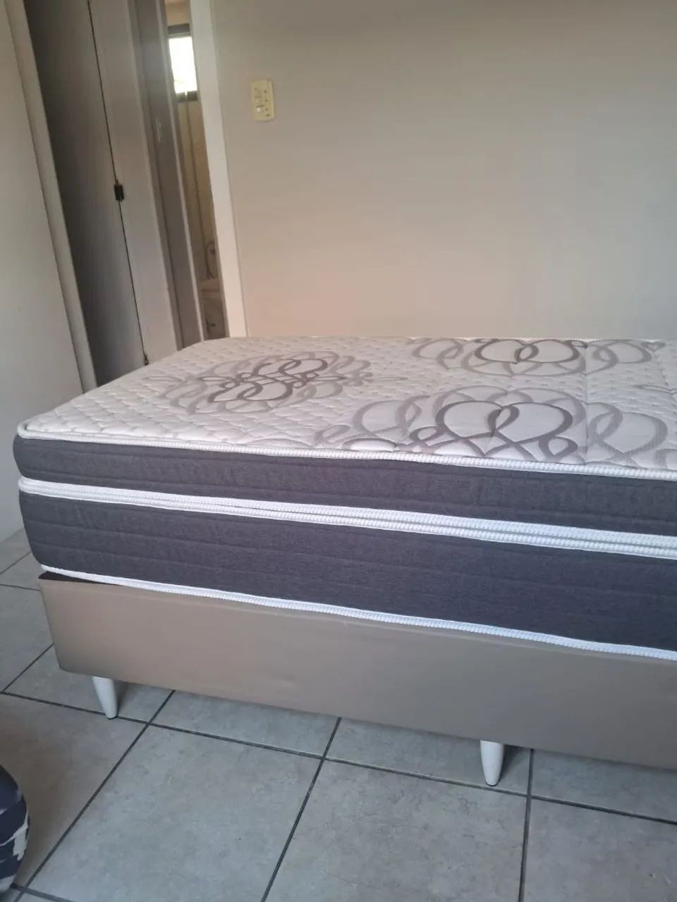 Cama de solteiro com base box ortobom - Foto 4