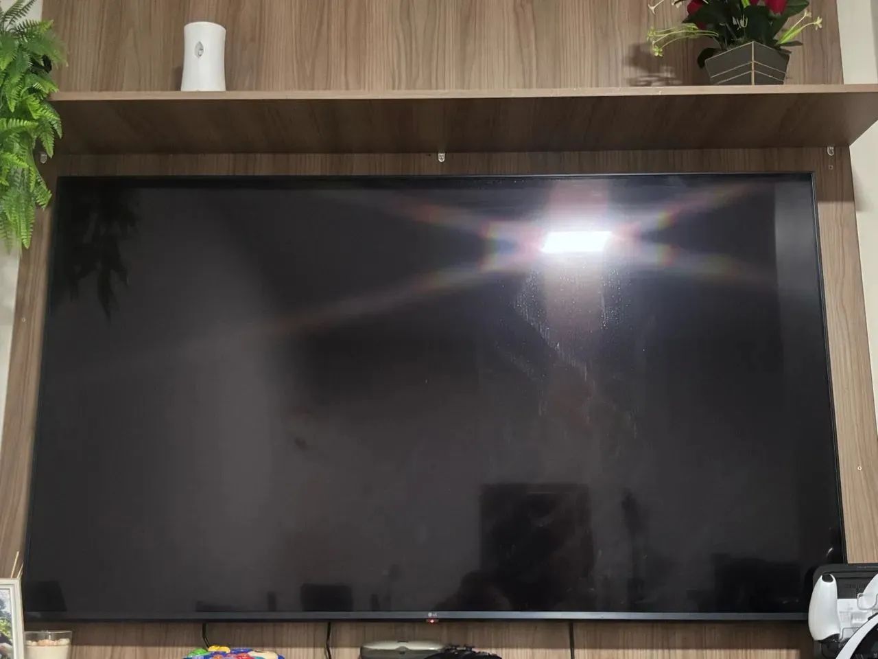Tv LG 65polegadas led com defeito não liga só acende led