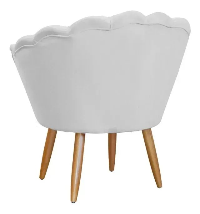 Poltrona Pétala courino branco - Foto 2