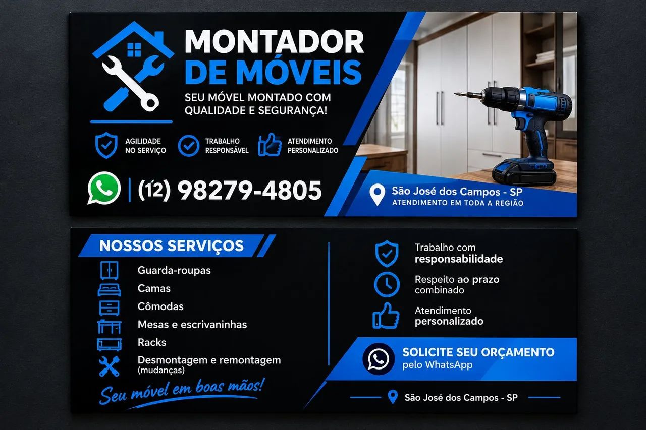 Montagens e desmontagem de móveis 