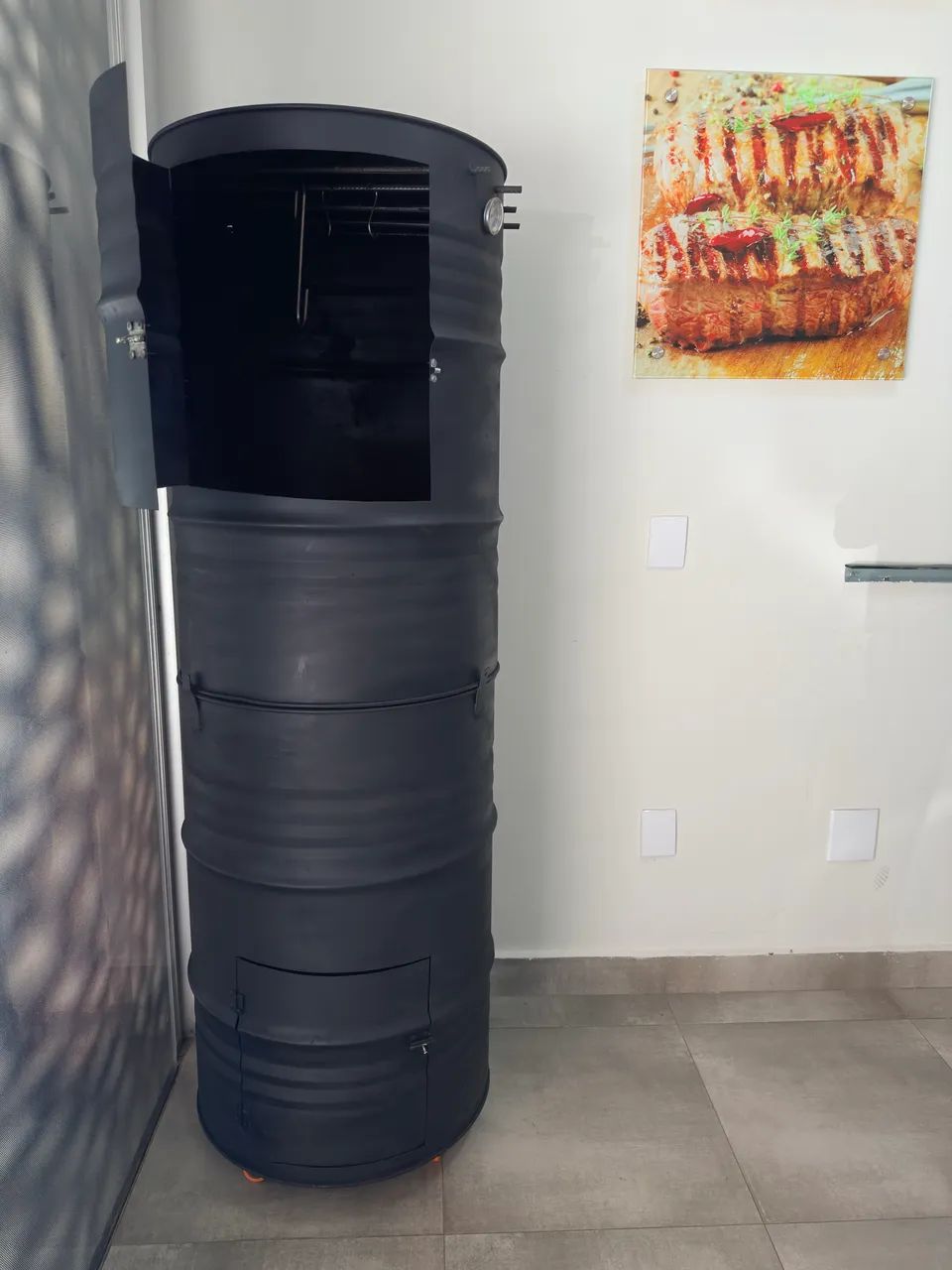 Defumador de tambor 